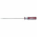 Pratt Read Screwdriver, 1/8in Drive, Slotted Drive, 6in OAL, Cellulose Acetate Hndl, 4-Flute Hndl 103561